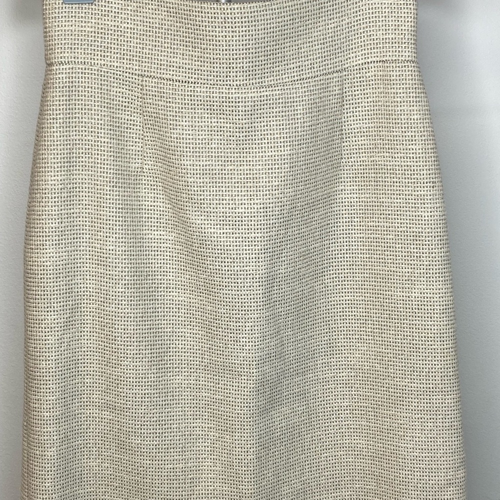ANTONIO MELANI Cream Pencil Skirt